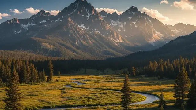 Mammoth Lakes mountain landscape at dusk